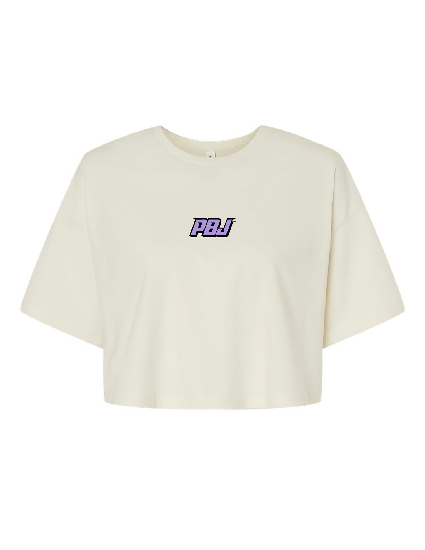 PBJ DAWN PATROL BAGGY CROP TOP (Cream & Pink)