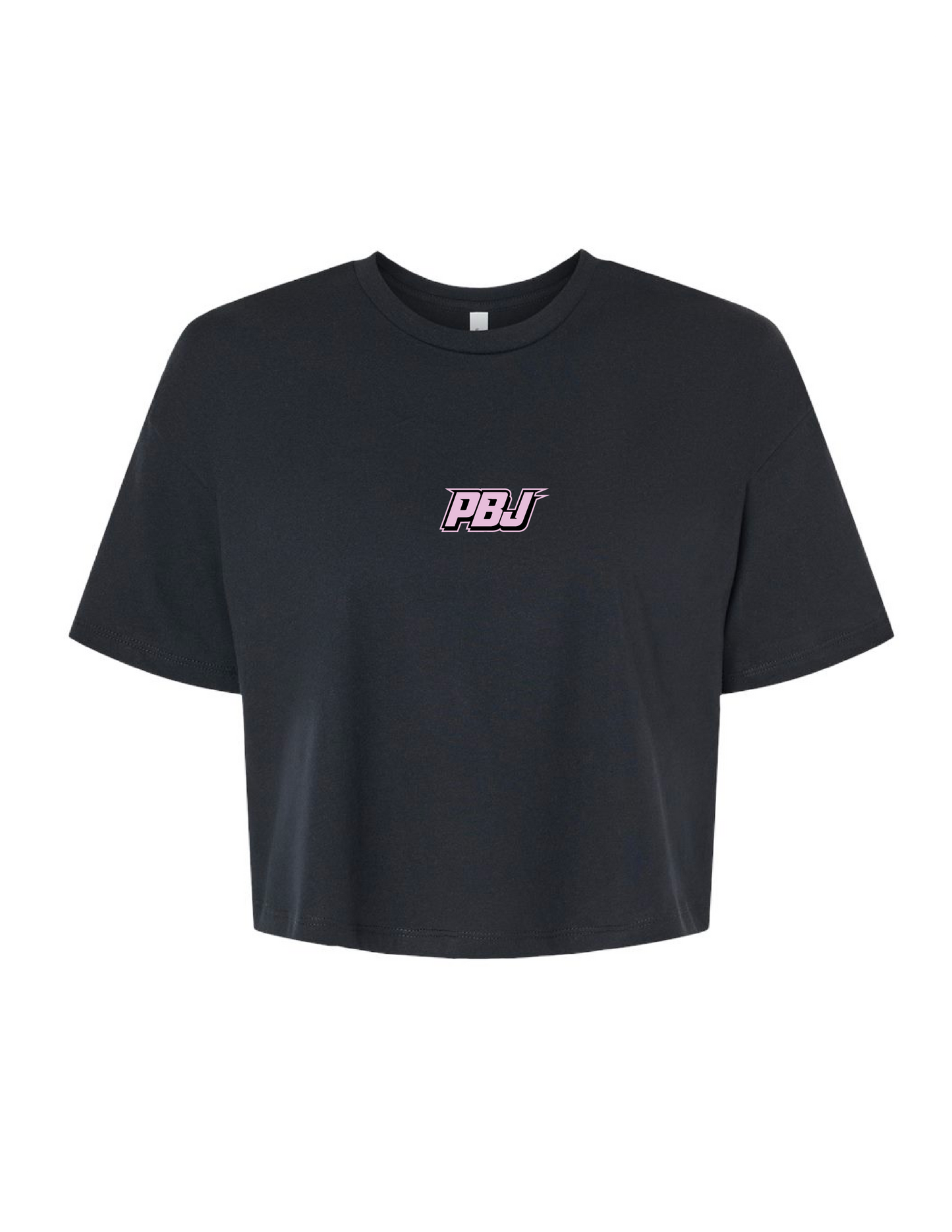 PBJ DAWN PATROL BAGGY CROP TOP (Black & Pink)